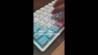 Akko CS Matcha vs Gateron Milky Yellow