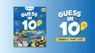 Guess in 10 - Things That Go! | Exciting Card Game | (Ages 6-99) | Skillmatics