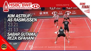 Kim Astrup / Anders Rasmussen vs Sabar Gutama / Reza Isfahani | World Tour Finals 2024 | Highlights