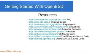 Getting Started With OpenBSD