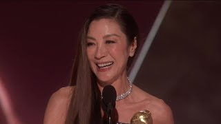 Michelle Yeoh:  ‘Shut up, I can beat you up’ | 80th Annual Golden Globe Awards