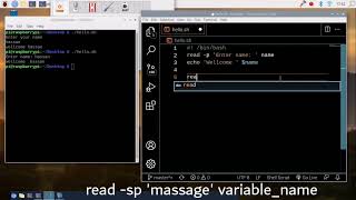 Bash scripting tutorial (p flag , s flag and Arrays) part 3 #bash #commands #raspberrypi