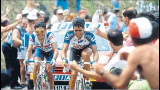 Tour de Francia 1991 Jaca-Val Louron. Vencedor Claudio Chiappucci. Miguel Indurain lider del Tour !!