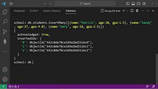 MongoDB How to insert documents