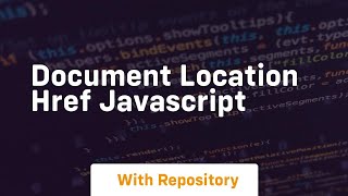 document location href javascript