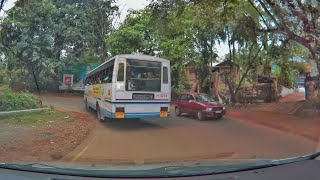 Kerala State RTC Bus Driver showing his driving skills on Twisty Kerala Roads