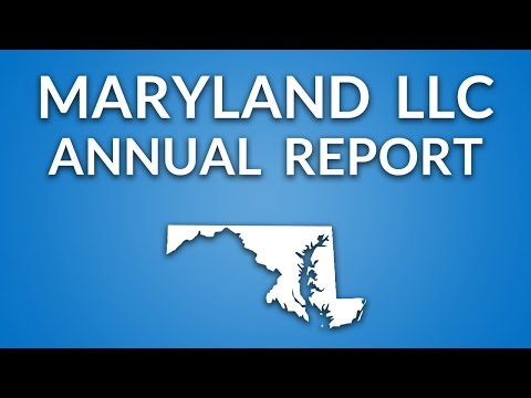 Maryland LLC - Annual Report (Personal Property Tax) Maryland LLC - Annual Report (Personal Property Tax)