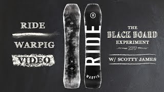 2018 Ride Warpig Snowboard Review - The Blackboard Experiment with Scotty James