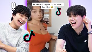 Guys React to Struggles only girls can understand Tiktok for the first time!