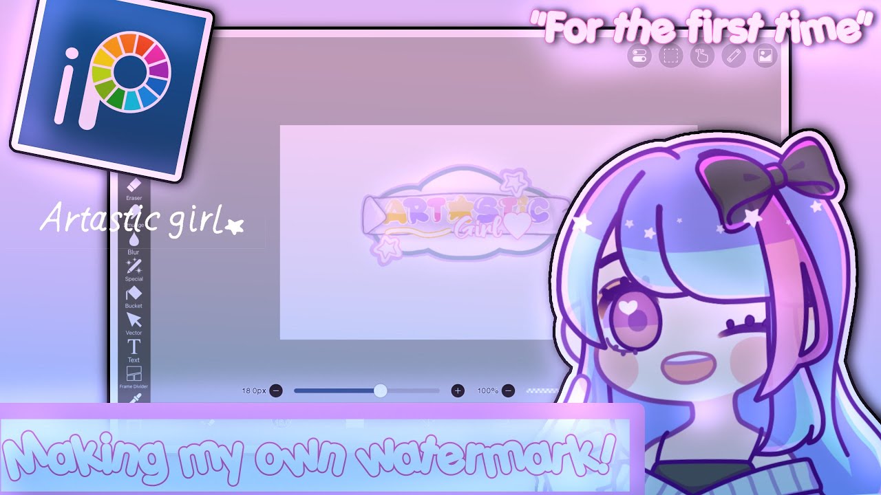 Making My Own Watermark ёяоитфжibispaintтфжтщб Youtube