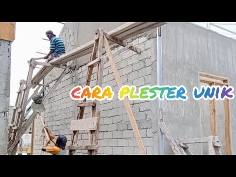 Cara Plester Dinding Batako Yang Unik - YouTube