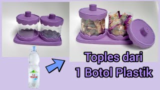 Cara Membuat Toples Dari Botol Plastik | Craft Ideas For Plastic Bottle