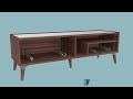 bellona usa loren walnut tv stand the classy home