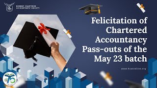 Felicitation of Chartered Accountancy pass-outs of the May 23 batch #bcas #charteredaccountant