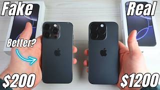 FAKE iPhone 16 Pro VS Real! Fake BETTER than the Real??