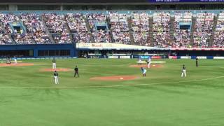 ロッテ田村選手応援歌＆犠牲フライで得点の場面