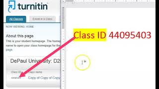 Turnitin Non repository Free Class ID and Enrollment Key for plagiarism and AI check