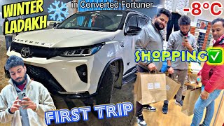 Converted Fortuner को सीधा Trip पर लेकर निकल गए 🚀 WINTER LADAKH 🥶