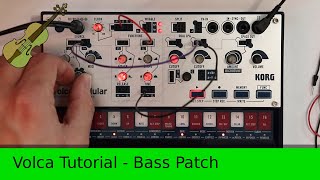 Volca Tutorial - Modular Bass Patch
