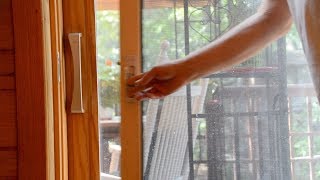How to Install a Pella Sliding Patio Door Rolscreen
