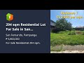 294 sqm Residential Lot For Sale in San Fernando Pampanga