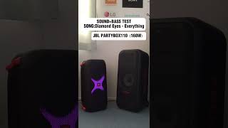 JBL PARTYBOX110 vs LG XBOOM XL7S｜SOUND+ BASS TEST｜volume 70%