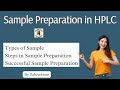 Sample Preparation in HPLC | Sample Preparation | Sample Preparation in Chromatography | HPLC |