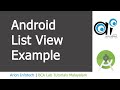 Android ListView Example
