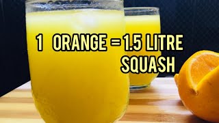 ഒരു ഓറഞ്ച് മാത്രം മതി../Orange squash/how to make orange sqush at home