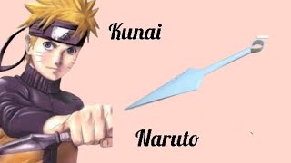 Cara membuat Kunai Naruto dari kertas/How to make a paper Kunai Naruto