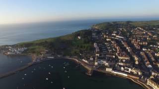 Swanage Dorset United Kingdom in 4 k drone footage