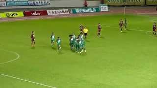 2015 FC岐阜 vs ジェフ千葉戦 背番号20 岡根直哉選手が残留を大きく引き寄せる決勝ゴールを決める