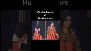 The difference between hustle culture and mindful productivity explained in 17 seconds🤪