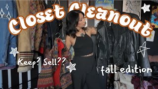 TRYING ON EVERYTHING +FALL closet cleanout #thriftedfashion