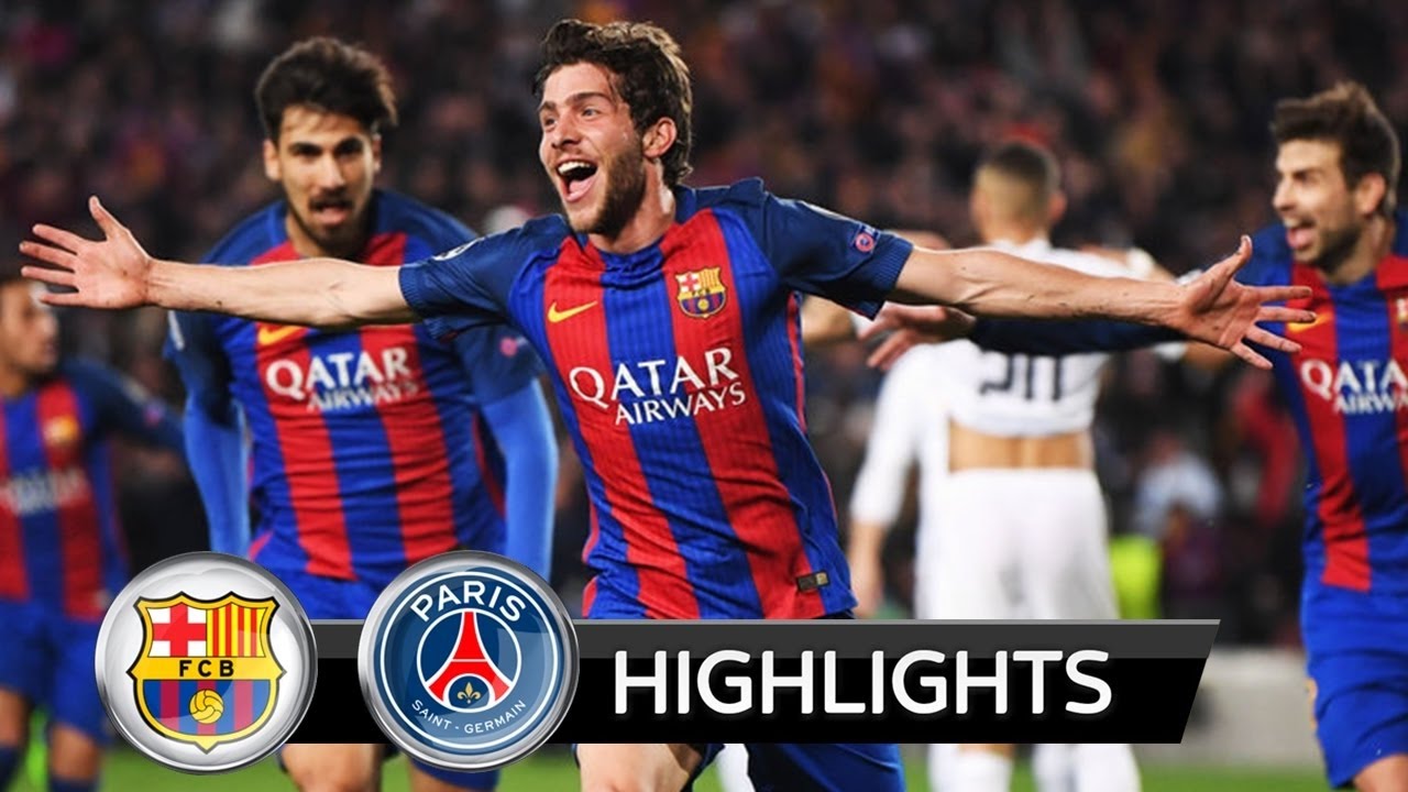 Barcelona Vs PSG 6:1 - All Goals & Highlights 2017 HD - YouTube