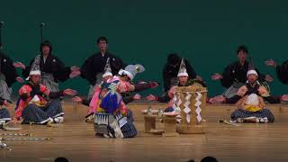 第５６回北上みちのく芸能まつり４日高校生フェス　岩泉高校中野七頭舞