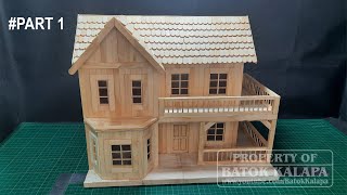 How to Make Popsicle Stick House easy step by step #PART 1