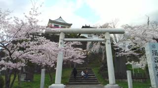 涌谷城跡 城山公園の「満開の桜」を空撮 最新鋭INSPIOR２で夕方～夜にかけて空撮しました。