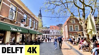 DELFT, NETHERLANDS 🇳🇱 [4K] City Centre Walking Tour