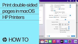 How do I print double-sided pages in macOS | HP printers | HP Support
