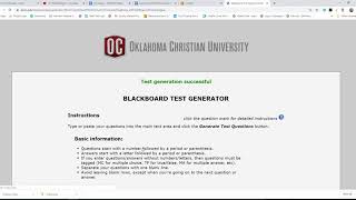 Bb Test Generator