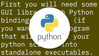 Create a directly-executable cross-platform GUI app using Python