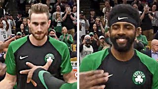 Kyrie Irving & Gordon Hayward Get Roars From Boston Crowd As Introduced For First Time Since Injury