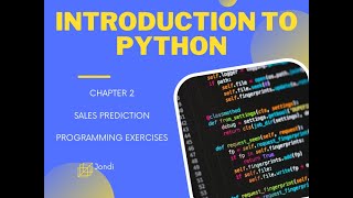 Python Programming Exercises: Sales Prediction