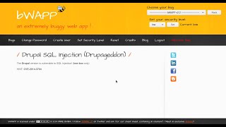 Drupal SQL Injection Drupageddon Low Security Level