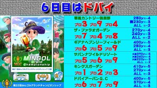 【みんｺﾞﾙ ｱﾌﾟﾘ】第２２回ＭＧＣ本戦実況20210501～★６ ６日日 ドバイ