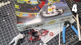 Fujimi Ayrton Senna Kart Model Build 4