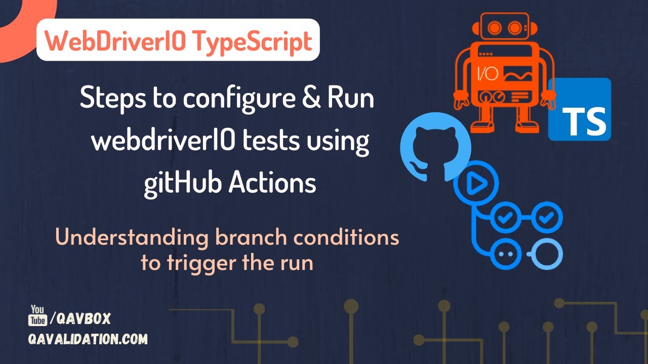Run Webdriverio Tests Using Github Actions Conditions