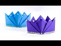 How to make a paper crown - Origami Crown - Paper Crown - Easy Paper Crafts - School hacks