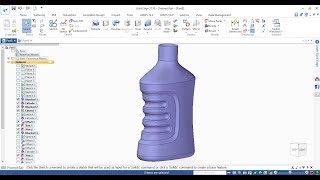 SolidEdge Bottle With Surfaces